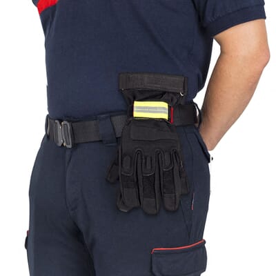 Porta guantes con anilla ajustable