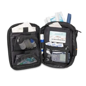 Elite Bags Dia's – Astuccio Termico Per Kit Diabetico Con Gel Freddo Incluso, 19x10x5 Cm, Nero/Arancio - 4